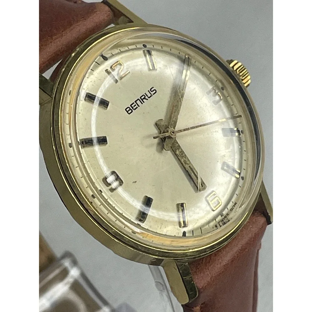 Vintage Benrus Series #3061 Mechanical Watch 20 Micron Gold Plated Shock Absorb